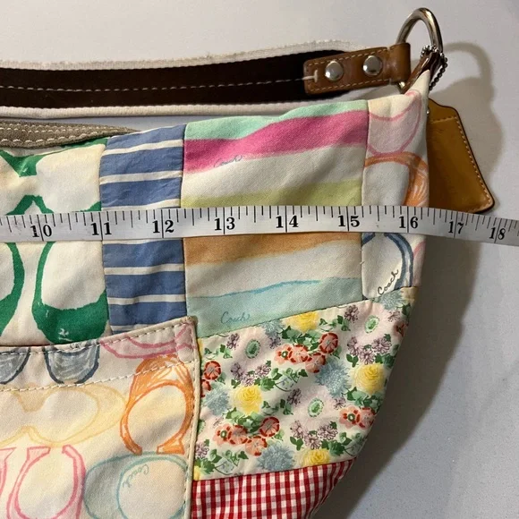 Coach Y2K Hampton Patchwork Multicolor Hobo Bag - Picture 15 of 16